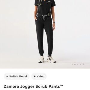 Zamora Jogger Scrub Pants - Black